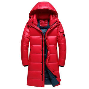 Nouvelle veste d'hiver pour homme en coton rembourré longue et épaisse à col montant brodée imperméable et réversible Vêtement d'extérieur d'hiver - Product Image 4