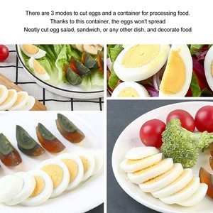 3 trong 1 trứng Slicer nhà bếp đa mục đích pho mát Rau Trái Cây 3 lát chế độ dây thép không gỉ trứng Cutter Slicer - Product Image 3