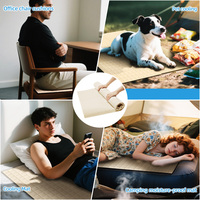 Coussin rafraîchissant PCM sans batterie, refroidissement physique, ultra-fin, pliable, pour la maison, le bureau et l'extérieur