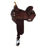 Selle de cheval en cuir occidental de qualité supérieure avec arceau en bois, étriers faits à la main, équipement équestre durable et confortable, exportation Inde