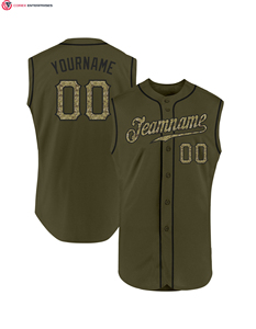 Customizable Sleeveless Breathable Baseball Jersey Full Front Buttoned Vest Custom Logo Number Printed Design Custom Color Size - Product Image 5