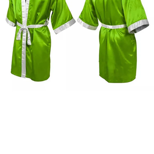 Batas de Boxeo de Manga Larga con Capucha de Satén de Seda de Alta Calidad, Unisex, para Hombre y Mujer, con Logotipo Personalizado, Bata de Satén para Adultos - Product Image 4