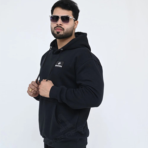 Sudadera con capucha personalizada para hombre de alta calidad 100% algodón patrón sólido fábrica al por mayor diseño personalizado cuello con capucha - Product Image 4