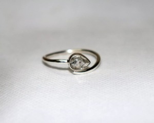 แหวนพลอยทับทิมสีดำ925เงินแท้ปรับได้ของขวัญเครื่องประดับทำด้วยมือสำหรับเธอ - Product Image 3