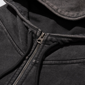 Sudadera con capucha de algodón 100% informal para hombre Suéter bordado de invierno con cremallera de manga larga con nuevo diseño - Product Image 4