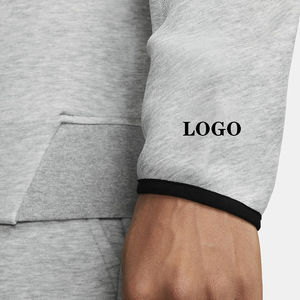 2025 fabricants pour les vêtements de douane Streetwear sweat hommes sur mesure de haute qualité demi fermeture éclair Tech polaire de haute qualité - Product Image 5