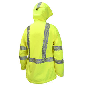 Unisex al aire libre Hi Vis chaquetas de seguridad transpirable de secado rápido impermeable OEM servicio personalizado - Product Image 4