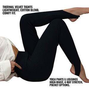 Mallas elevadas de pantorrilla personalizadas para mujer con logotipo OEM de tela elástica transpirable adecuado para regalos y promociones de marca minorista - Product Image 4