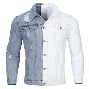 Veste en jean décontractée pour hommes, couleur bleue claire, à la mode, nouveau design avec poches, meilleur matériau, veste d'hiver grande taille pour hommes - Product Image 1