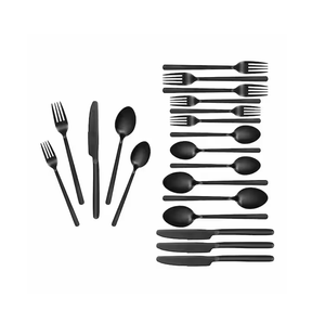 Juego de cubiertos de metal pulido brillante Juego de cubiertos 18 piezas de acero espejado Boda Fiesta Hotel Restaurante Cena Juego de artículos - Product Image 1