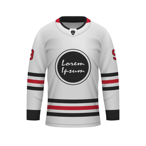 Maillot de hockey Usa Unique à bas prix à manches longues avec logo personnalisé numéro de nom personnalisé maillot de hockey chandail de hockey - Product Image 5