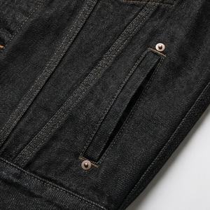 Chaqueta Vaquera de Mezclilla para Mujer, Ajustada, de Algodón de Calidad, Transpirable, Lavada, Personalizable, de Moda, Color Personalizado - Product Image 5