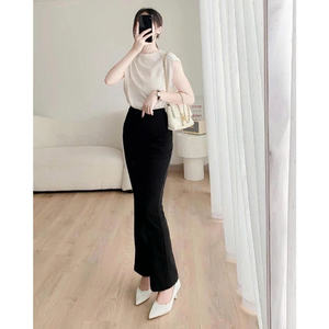 Pantalones Acampanados de Mujer, Pantalones Acampanados de Cintura Alta, Estilo Elegante Básico - Product Image 2