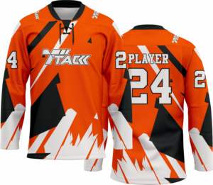 เสื้อเจอร์ซีย์ฮ็อกกี้น้ำแข็งแบบสั่งทำชุดทีมฮ็อกกี้ไฮเทคปรับแต่งได้ตามต้องการ - Product Image 3