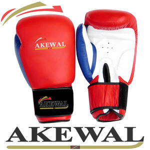 Akewal Unisex Genuine Cowhide Leather Boxing <b>Gloves</b> With Custom Printed Training Fighting <b>Gloves</b> <b>Lace</b> up Competition Boxing - Product Image 5