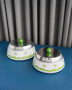 Cazuelas de aspecto moderno de Oriente Medio elegante clásico decorativo Ramadán calentador de alimentos Buffet Hotpot cazuelas calentador de olla caliente - Product Image 3