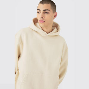 Pull à capuche coupe ajustée pour homme, survêtement d'hiver en coton épais, pour un jogging confortable, 100% coton, design streetwear - Product Image 5