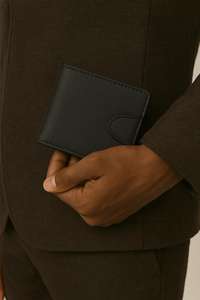 Cartera Bifold de Cuero Genuino para Hombre con Correa de Presión y Porta Tarjetas Múltiples Seguro - Product Image 5