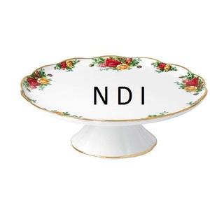 Soporte de Metal para Tartas con Diseño Curvo Hecho a Mano, Centro de Mesa para Bodas y Fiestas, con Acabado Esmaltado en Forma de Flor para Bares - Product Image 1