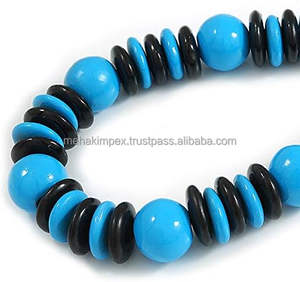 El más nuevo collar de gargantilla de mujer bohemio Vintage hecho a mano grande para amor colgante resina collar largo de moda para Acción de Gracias - Product Image 2