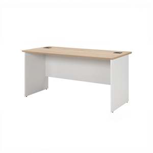 Bureau de réception modulaire minimaliste de luxe avec éclairage LED, comptoir surélevé et rangement pour hôtels, gymnases, écoles, hôpitaux, en bois MDF - Product Image 2
