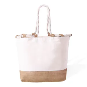 Borsa Tote Personalizzata in Cotone e Juta Belesi, Gadget Promozionale Personalizzabile - Product Image 3