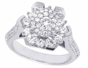 Diseño de flores nuevo S925 plata Moissanite diamante compromiso boda tendencia eternidad anillo para mujer joyería - Product Image 5