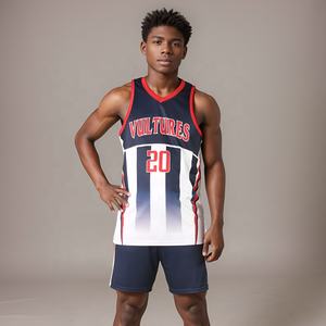 เสื้อบาสเก็ตบอลแบบยูนิเซ็กซ์ สกรีนชื่อและหมายเลขทีมได้ตามต้องการ ขายส่ง ระบายอากาศได้ดี ผลิตจากโพลีเอสเตอร์ 100% พิมพ์โลโก้ มีไซส์พลัส หลายแบบให้เลือก - Product Image 5