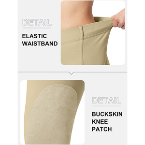 Pantalones de equitación para mujer, mallas de rendimiento de secado rápido, bolsillo, estampado de silicona, deporte ecuestre al aire libre, Jodhpur & Breeches - Product Image 5