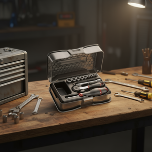 Usag 12-Piece Assortment of Hexagonal <b>Sockets</b> in Inches ABS Case - Product Image 3