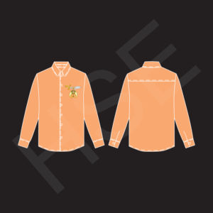 Camisa de Vestir de Algodón Multicolor para Hombre y Mujer con Bordado en el Pecho - Product Image 1