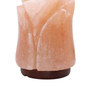 Himalayan salt flower lamp natural <b>rock</b> crystal <b>block</b> amber illumination wellness relaxation meditation room decoration - Product Image 4