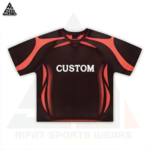 Camiseta de Fútbol Personalizable para Jugador, Unisex, Verano, Corta, Estampada, de Secado Rápido, Transpirable, Deportiva, Alta Elasticidad - Product Image 3