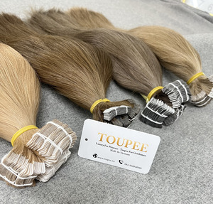 ผมแท้เวียดนาม Dream Hair DR04 ฮานอย แบบเทปติด  ฟอกสีแล้ว  ซุปเปอร์ดับเบิ้ลดรอน คุณภาพสูง เรียบลื่นดุจแพรไหม  ยืดได้ทุกแบบ - Product Image 3