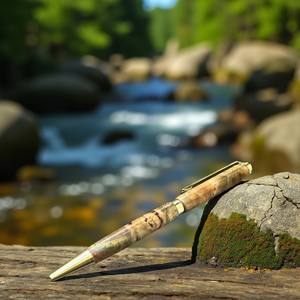 Amethyst Collection 0.7mm Luxury Stabilized <b>Wood</b> <b>Pen</b> with Exquisite Grain Details - Product Image 4