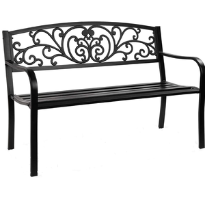 2 ที่นั่งสีขาวเฟอร์นิเจอร์แบบดั้งเดิมเหล็กหล่อม้านั่งสวนกลางแจ้งคลาสสิก Hot ขาย Bench โบราณลานกลางแจ้ง - Product Image 3