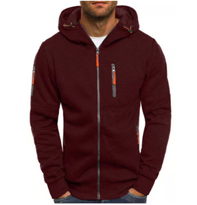Nouveau sweat à capuche unisexe de haute qualité, personnalisable, décontracté, à fermeture éclair intégrale, respirant, séchage rapide, avec poche, en polaire épaisse, multicolore, en gros - Product Image 5
