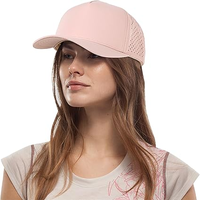 Casquette de baseball trucker 5 panneaux personnalisée avec logo brodé 3D, colorée, en tissu éponge imperméable et respirant, unisexe, 100% polyester Oxford, style sportif