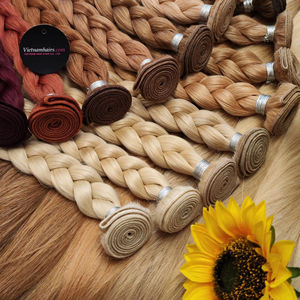 2025 Extensiones de cabello humano virgen Remy vietnamita de calidad superior más vendidas Cutícula completa Super Double Drawn-Venta al por mayor - Product Image 1