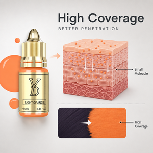 YDPMU Pigment professionnel correcteur de teint foncé pour les lèvres, encre de tatouage non neutralisante pour lèvres violettes, haute couvrance, couleur Nano <span class=keywords><strong>PMU</strong></span> 12ml - Product Image 3