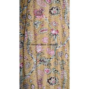 Womens Vintage Cotton Kantha Quilted Short <b>Kimono</b> <b>Robe</b> Handmade Indian Festival Fashion Sleepwear Jacket Cozy Wear - Product Image 4