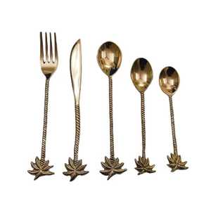 Nouveau kit de couverts design en or ustensiles de cuisine couverts de meilleure qualité en acier inoxydable ensemble de couverts de restaurant ensemble de couverts ménagers - Product Image 5