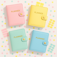 Labo Pastel Rainbow Budget Binder A6 Set perencana stiker dan pelacak hemat uang amplop untuk anak perempuan dan remaja Organizer Binder