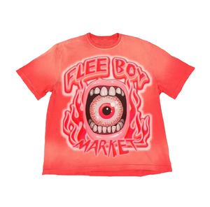 T-shirts graphiques oversize pour hommes 100% coton lourd style streetwear avec col épais motif de caractère Boxy Fit - Product Image 1