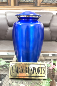 Aluminium Baby Pink Transparent Color Adult Cremation Urns for human ashes with free <b>velvet</b> <b>bag</b> wholesale price - Product Image 3