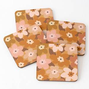 Mango <b>Wood</b>/Acacia <b>Wood</b> Over Printed Tea Serving Coasters 4 Pieces Set tea Coasters Kitchen Decoration Stone Costars - Product Image 6