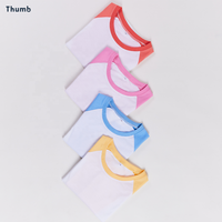 Sérigraphie personnalisée ou impression numérique DTG DTF T-shirts de baseball raglan pastel de haute qualité T-shirt Y2K et femmes en gros
