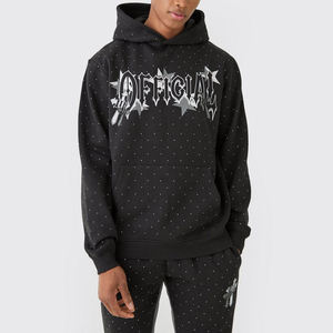 Premium Heavyweight Organic Cotton Hoodie & Pants Fashion Hip Hop Design Solid Color Breathable Customizable Winter Tracksuit - Product Image 6