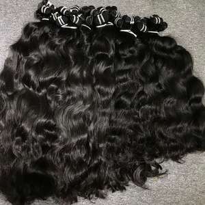 ผู้ขายจัดส่งแบบหล่นดิบดึงคู่เวียดนามบริสุทธิ์มนุษย์ผมมัดดิบหยักขายส่งต่อผมดิบ - Product Image 2