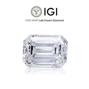IGI Certified <b>Emerald</b> Cut Lab Grown Diamond VVS1 Clarity F Color CVD Stone for Solitaire Pendant <b>Stud</b> <b>Earring</b> and Designer Ring - Product Image 3